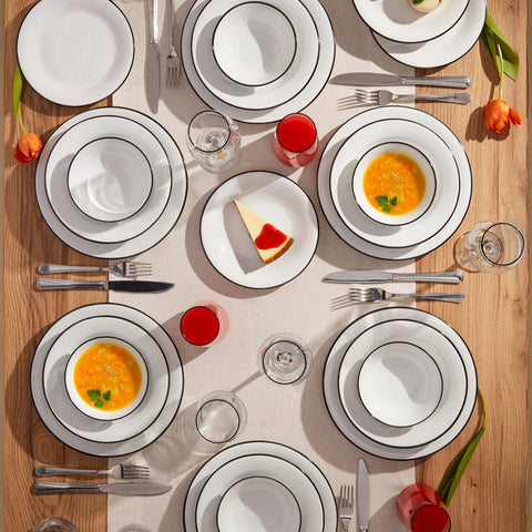 Black Line 21 cm 6 Parça Çukur Tabak