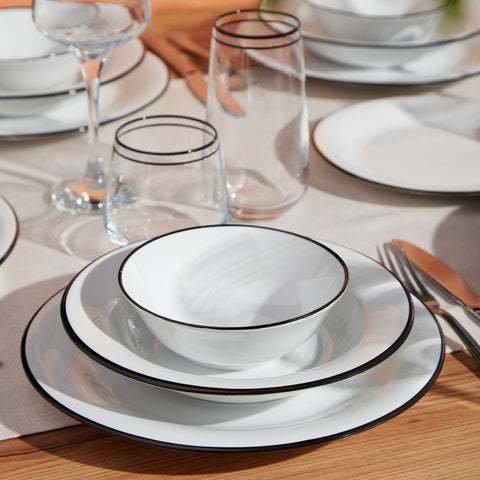 Black Line 21 cm 6 Parça Çukur Tabak