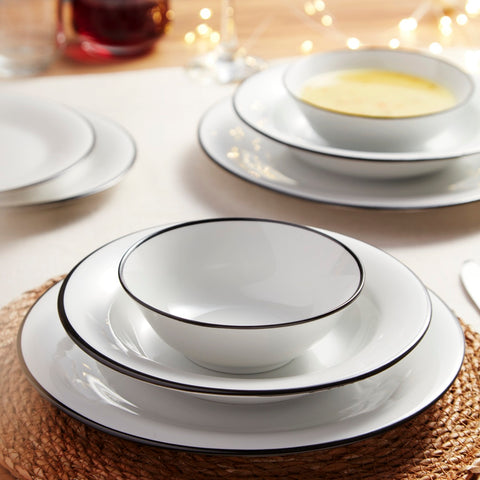 Black Line 21 cm 6 Parça Çukur Tabak