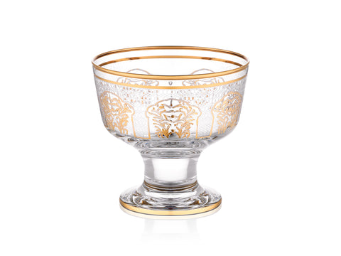 Florance 24 Ayar Altın Yaldızlı 200 ml 6 Parça Cam Dondurmalık