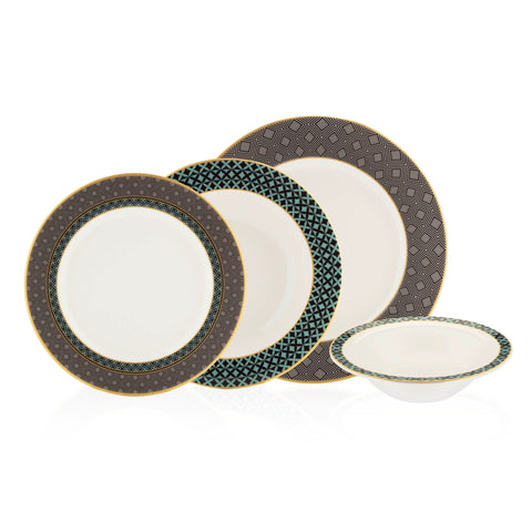 Decorium Marcia 24 Parça 6 Kişilik Porselen Yemek Takımı