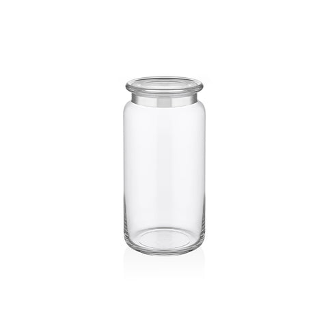 Dalia Platin 20 cm 2 Parça Kapaklı Cam Kavanoz