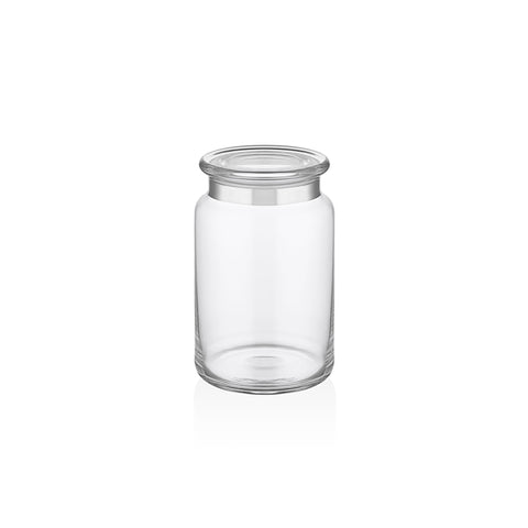 Decorium Dalia Platin 15 cm 2 Parça Kapaklı Cam Kavanoz 9-02010008