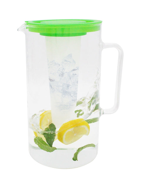 Simax Borosilikat Buz Hazneli Yeşil Kapaklı Sürahi 2.5 Lt